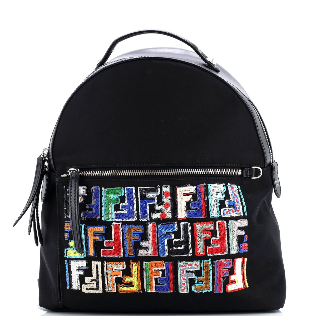 By The Way Backpack Zucca Sequin Embellished Nylon with Leather Medium