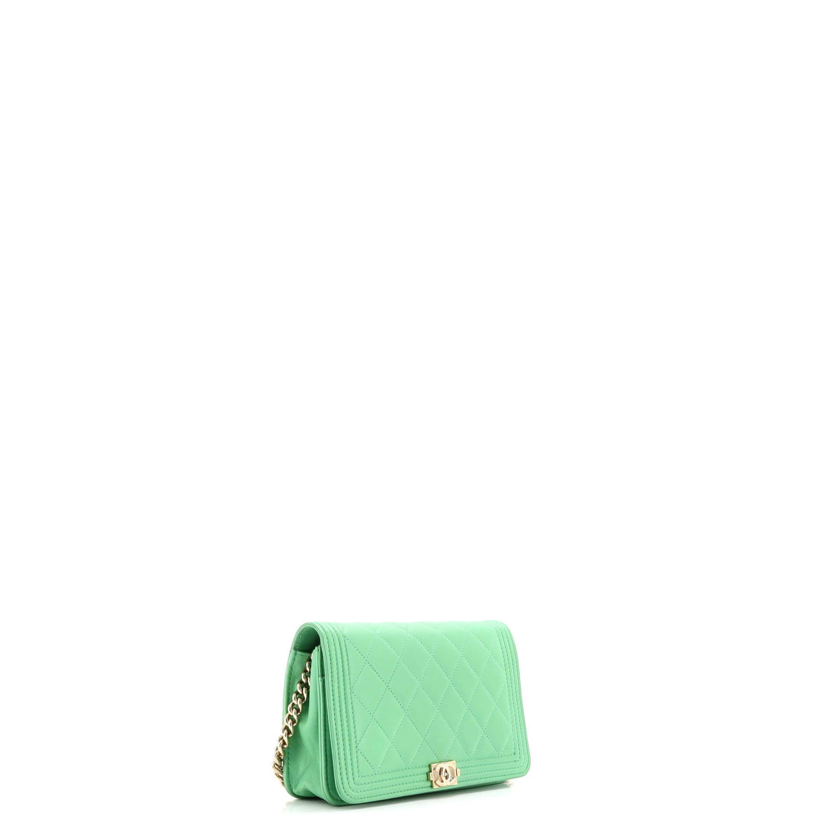 Boy Wallet on Chain Quilted Lambskin