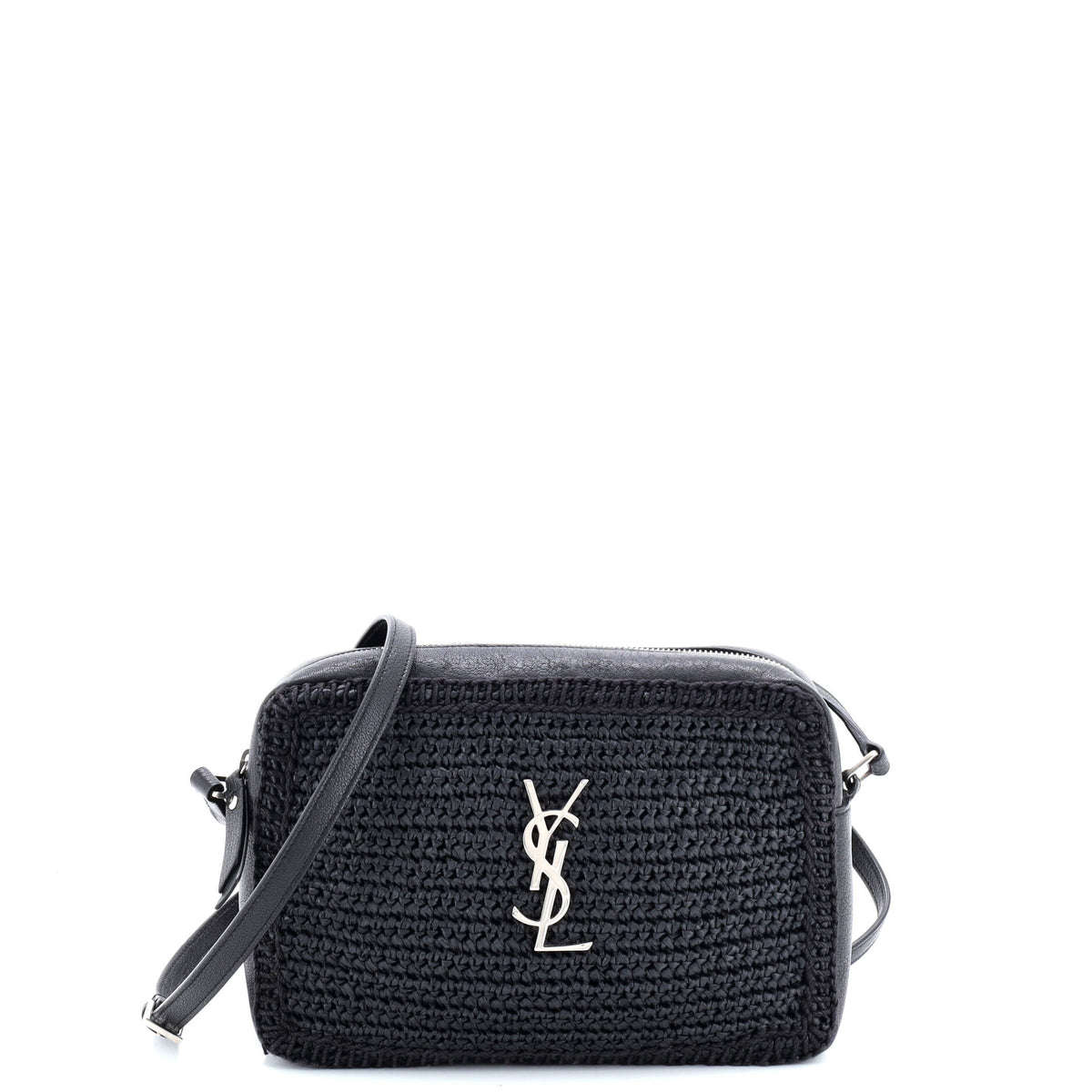 Lou Camera Bag Woven Raffia Small