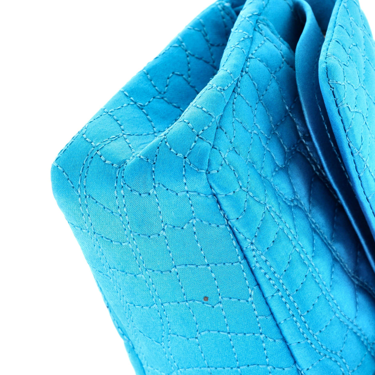 Reissue 2.55 Flap Bag Crocodile Quilted Satin East West