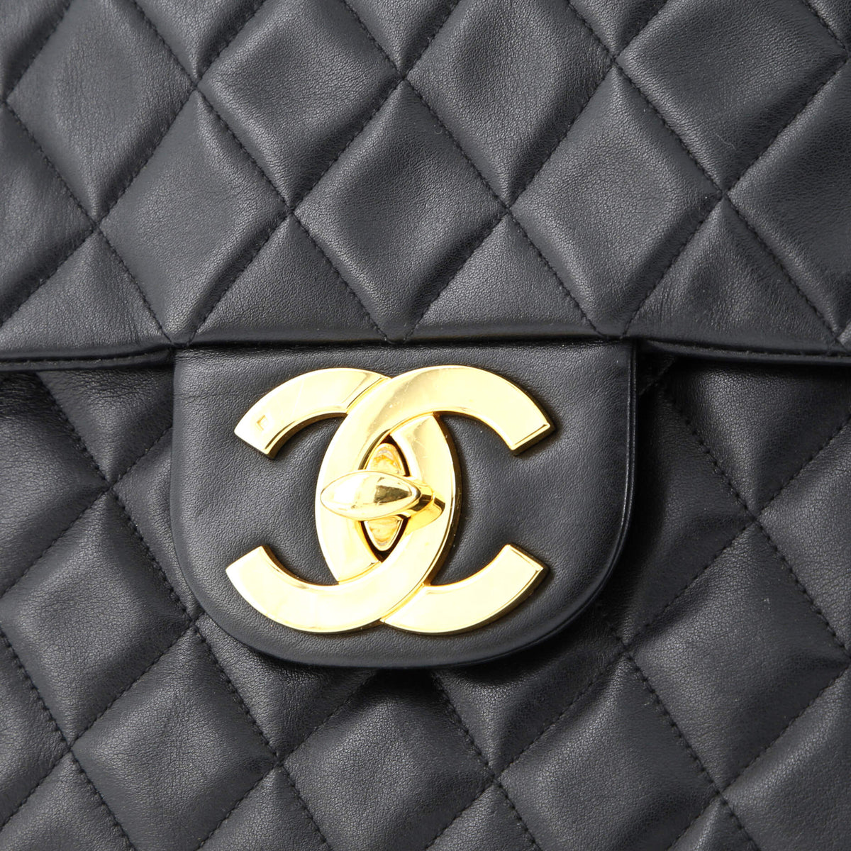 Vintage Classic Single Flap Bag Quilted Lambskin Jumbo