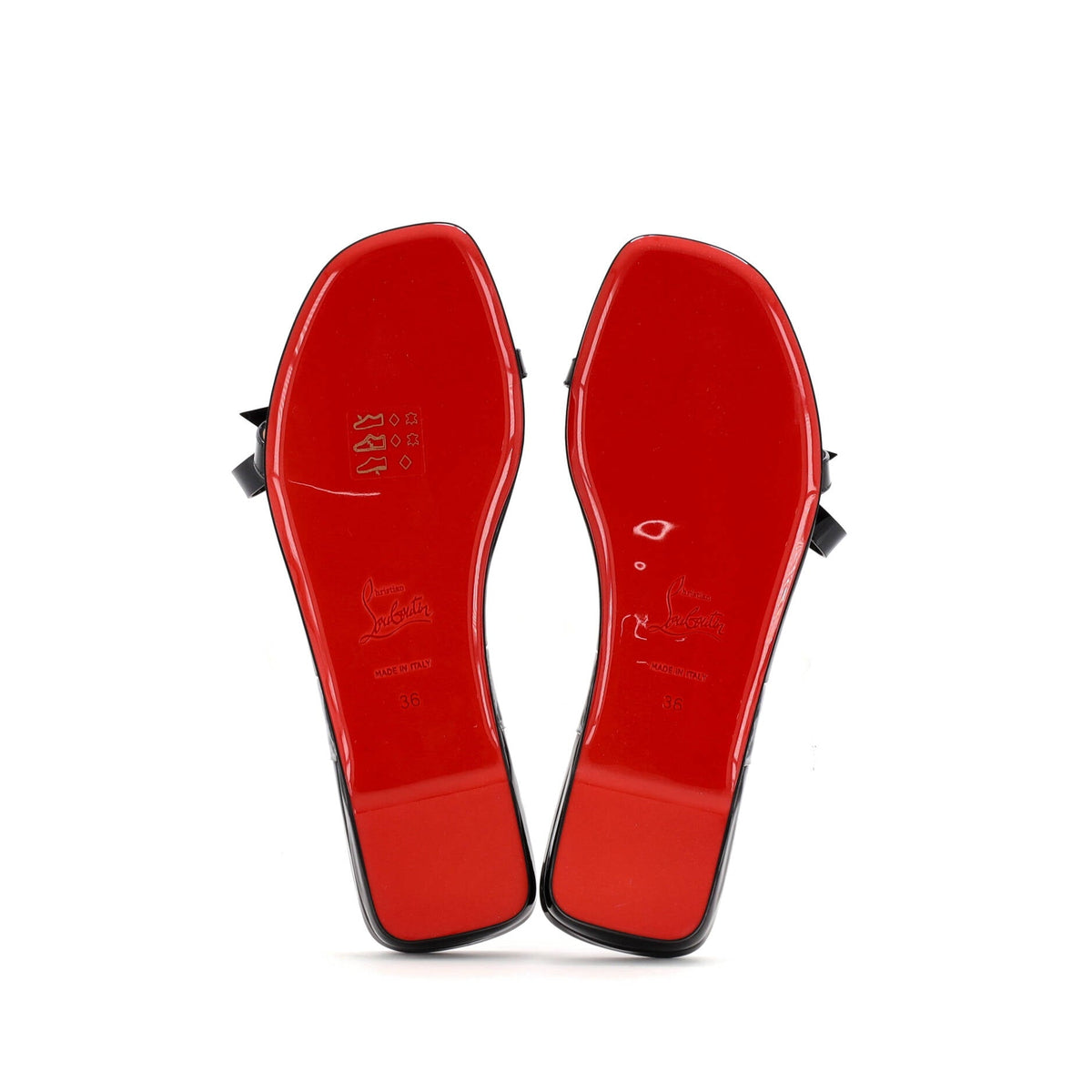 Women's Just Nodo Flat Slide Sandals Patent and PVC
