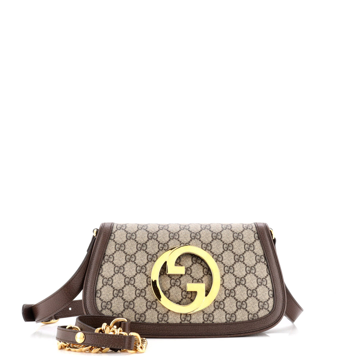 Blondie NM Chain Flap Bag GG Coated Canvas Small