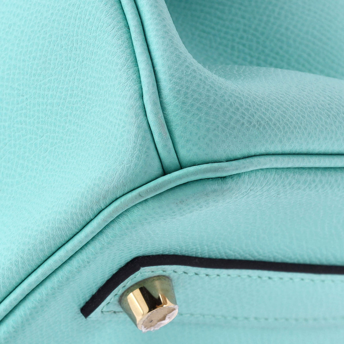 Birkin Handbag Bleu Atoll Epsom with Gold Hardware 35
