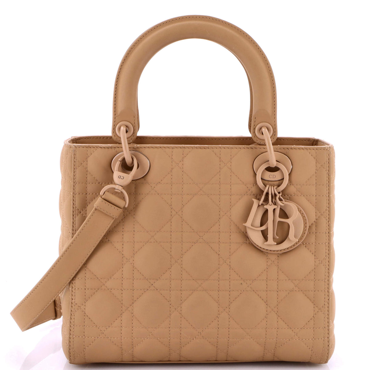 Ultra Matte Lady Dior Bag Cannage Quilt Calfskin Medium