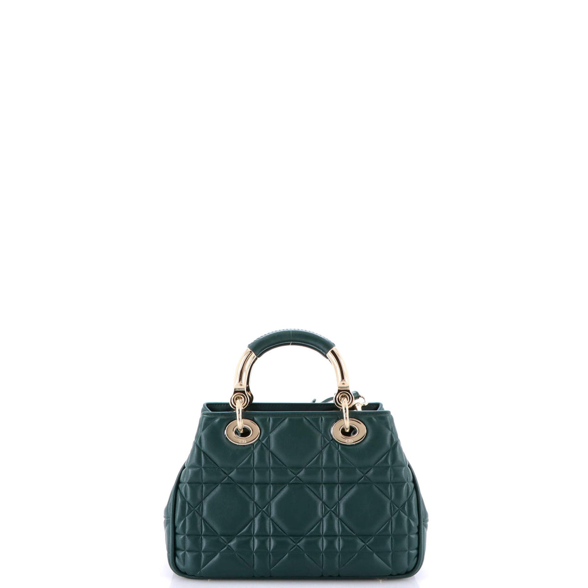 Lady 95.22 Bag Cannage Embossed Leather Small