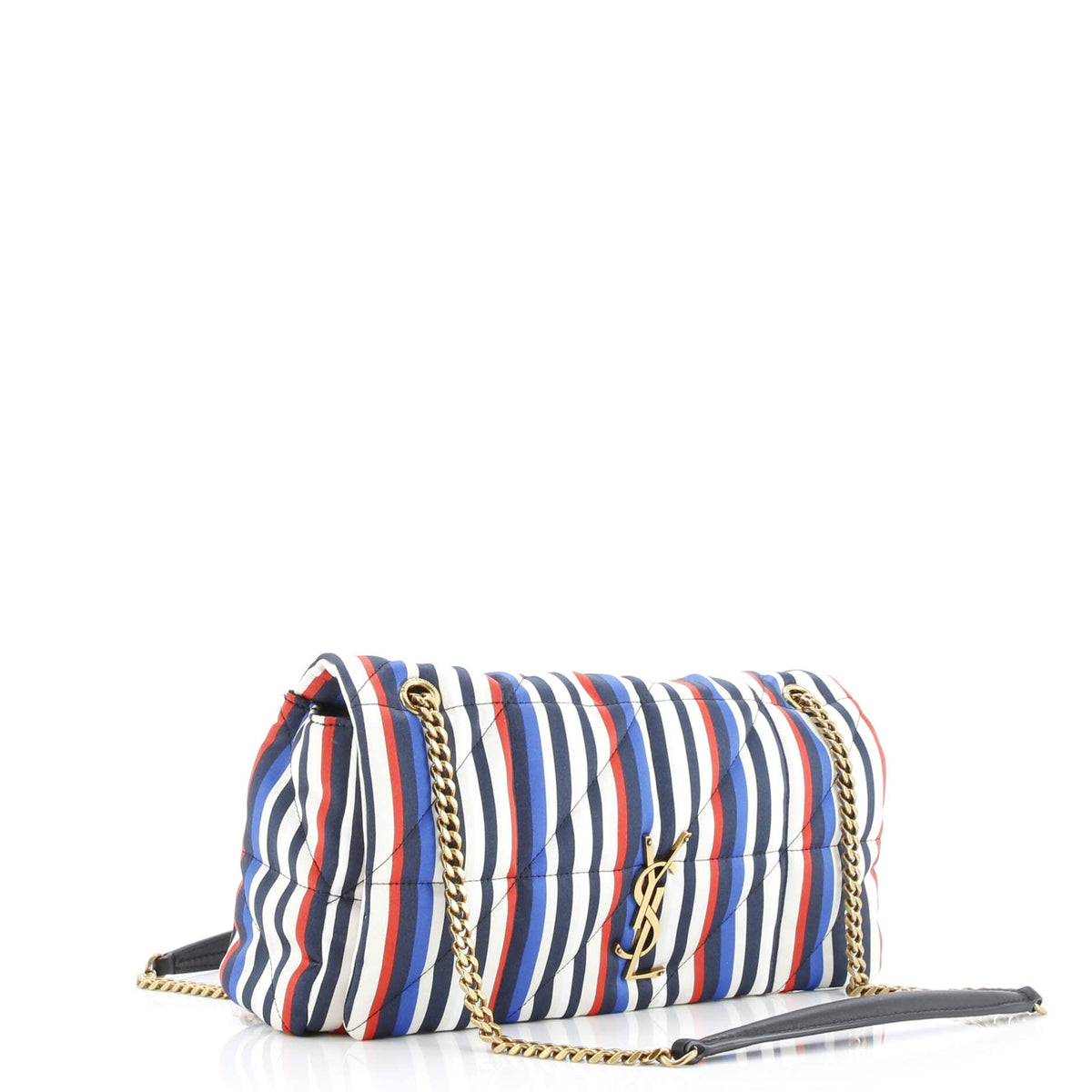 Jamie Flap Bag Quilted Printed Silk Medium