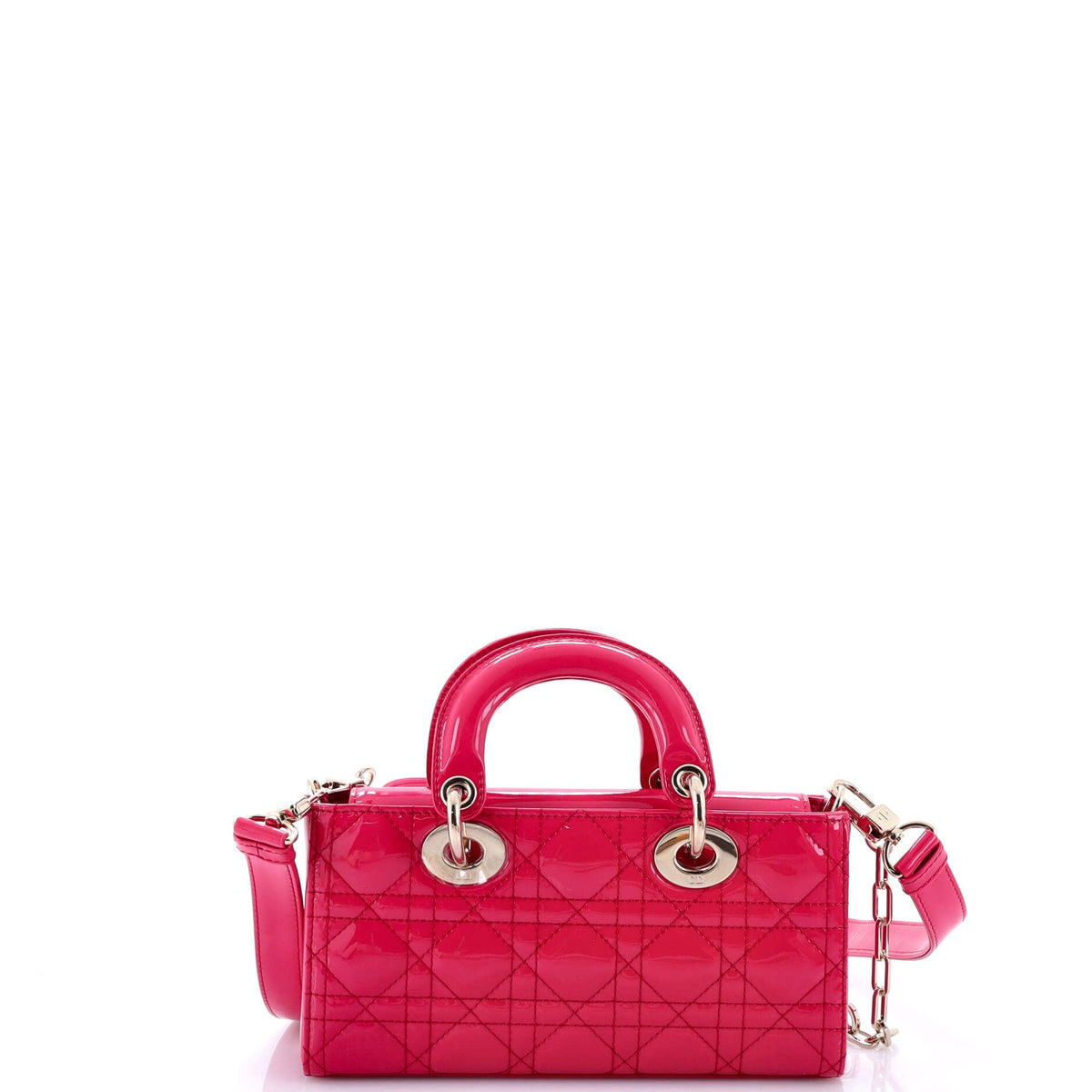 Lady D-Joy Bag Cannage Quilt Patent Small