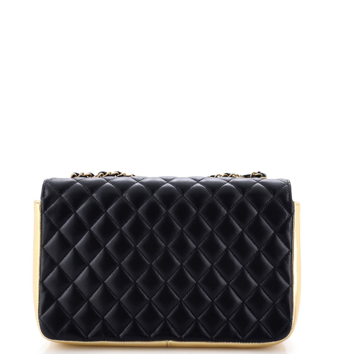 CC Chic Double Flap Bag Quilted Lambskin Medium