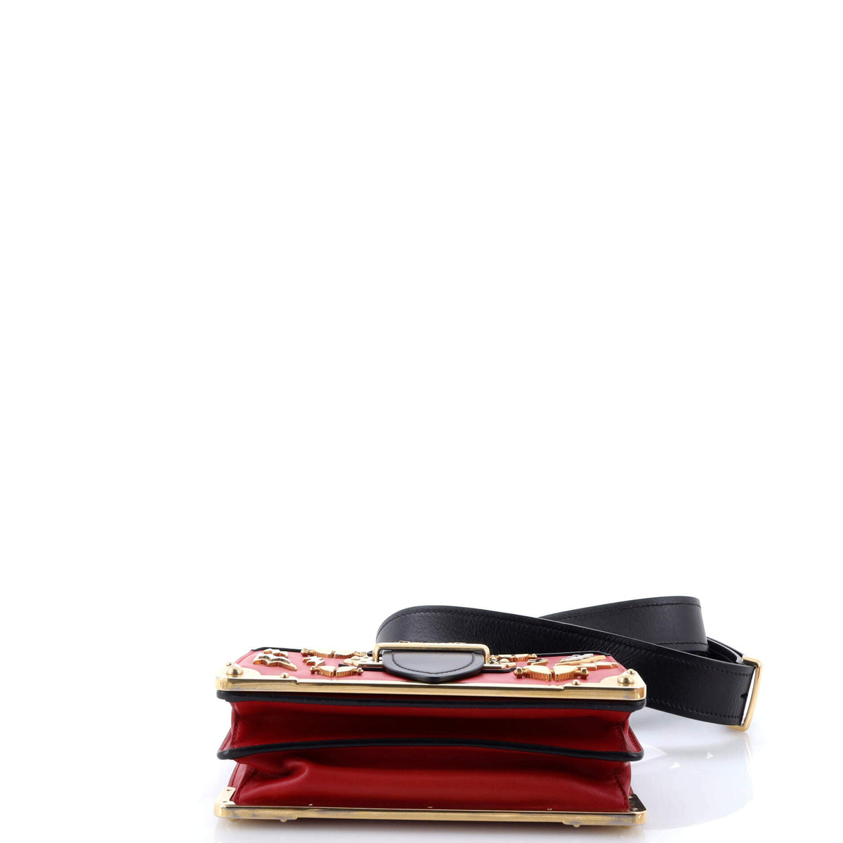 Cahier Crossbody Bag Embellished Leather Small