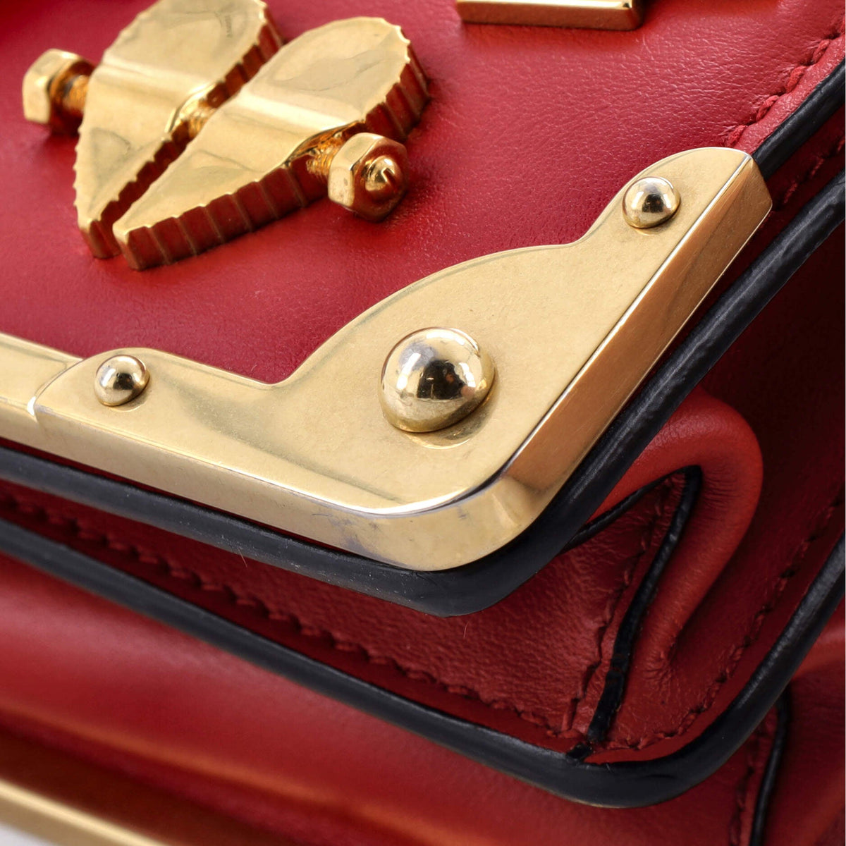 Cahier Crossbody Bag Embellished Leather Small