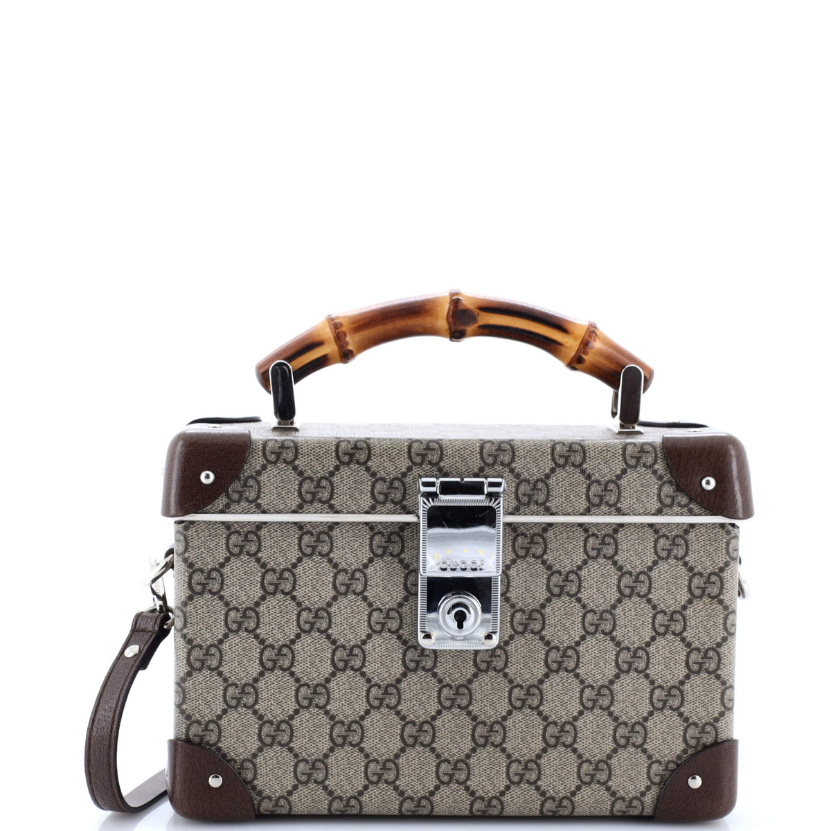 Bamboo Globe-Trotter Vanity Case GG Coated Canvas