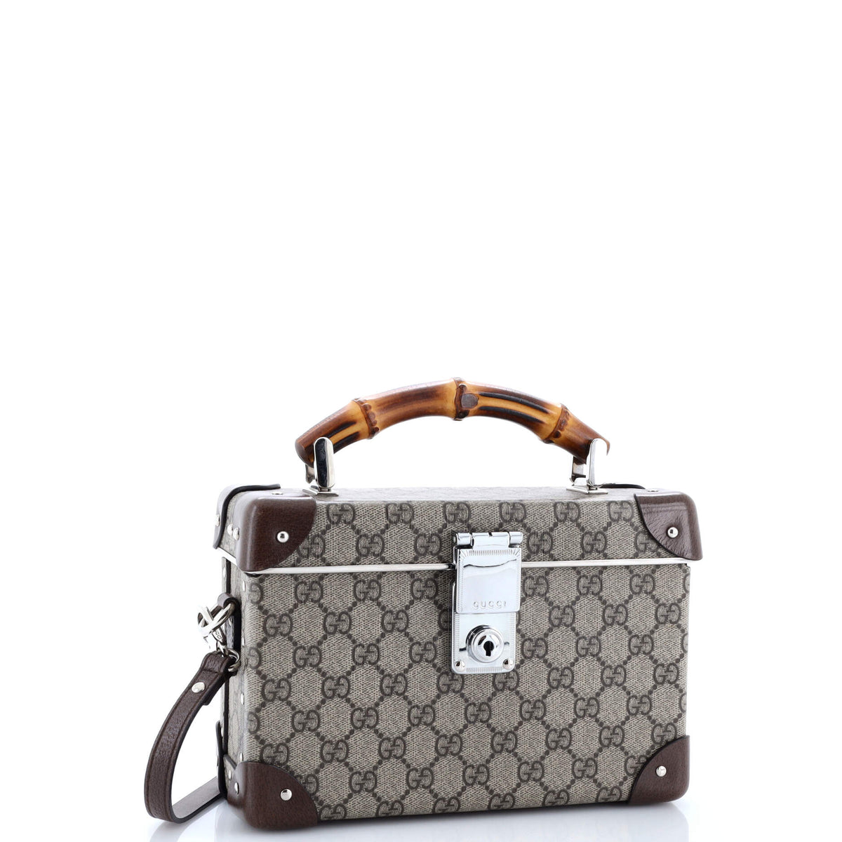 Bamboo Globe-Trotter Vanity Case GG Coated Canvas