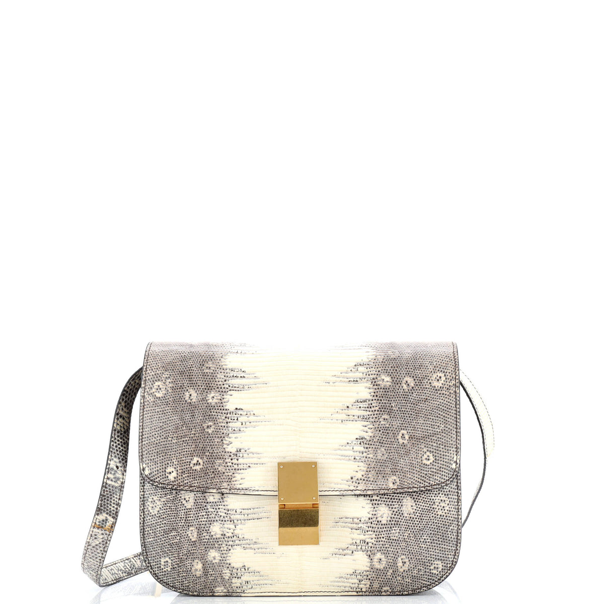 Classic Box Bag Lizard Medium