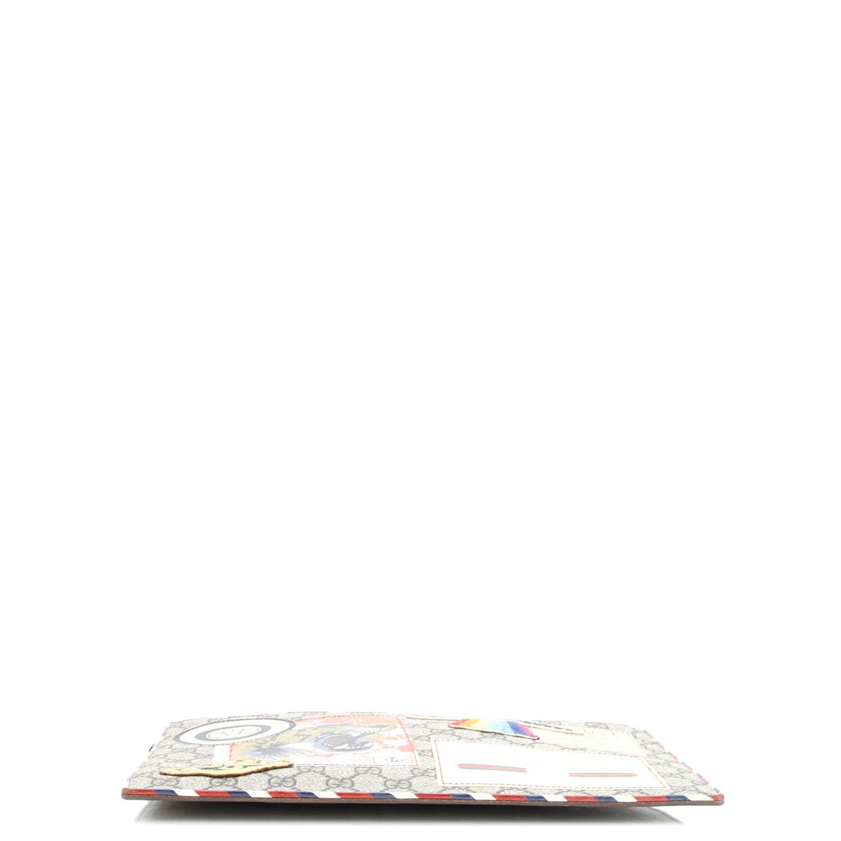 Courrier Pouch GG Coated Canvas with Applique