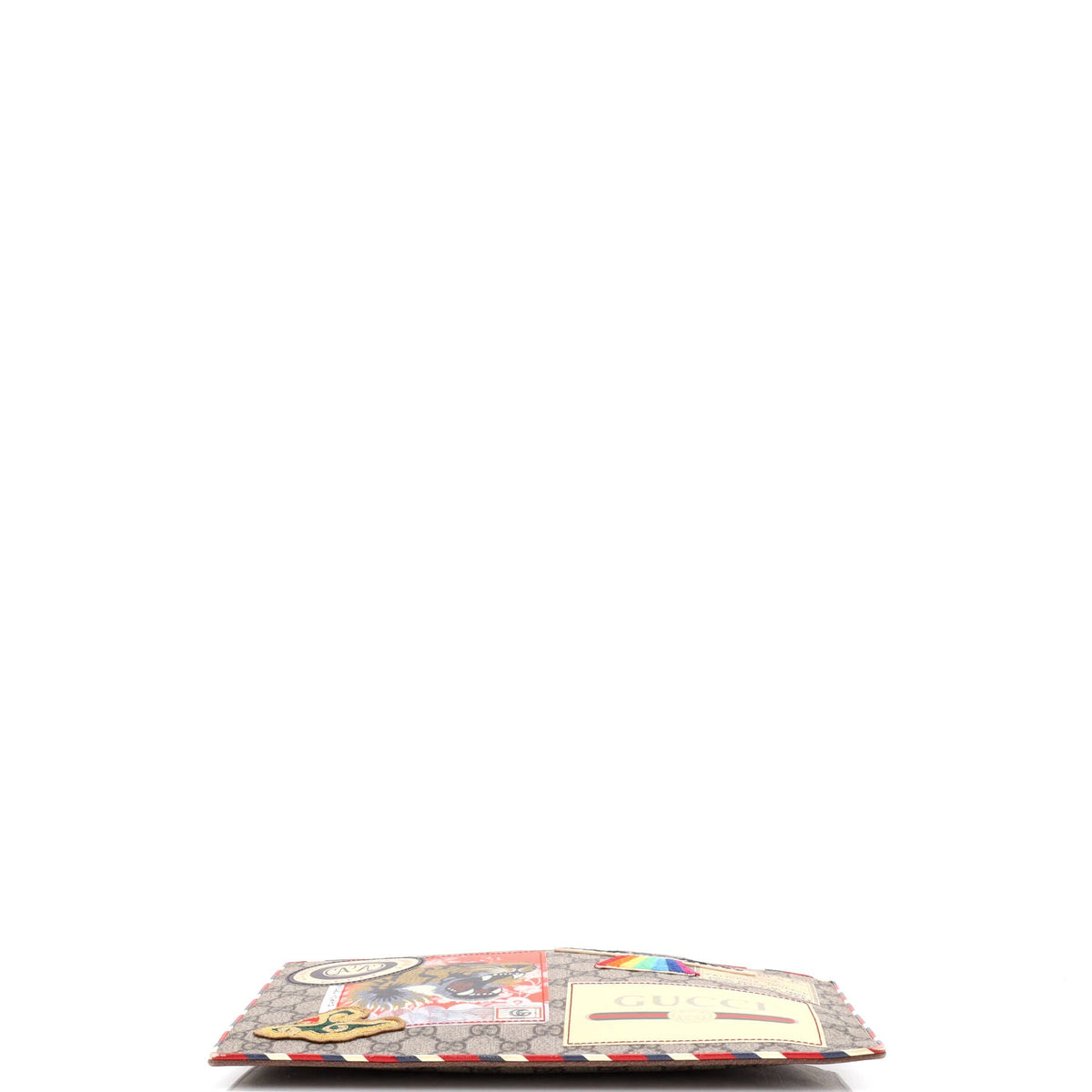 Courrier Pouch GG Coated Canvas with Applique
