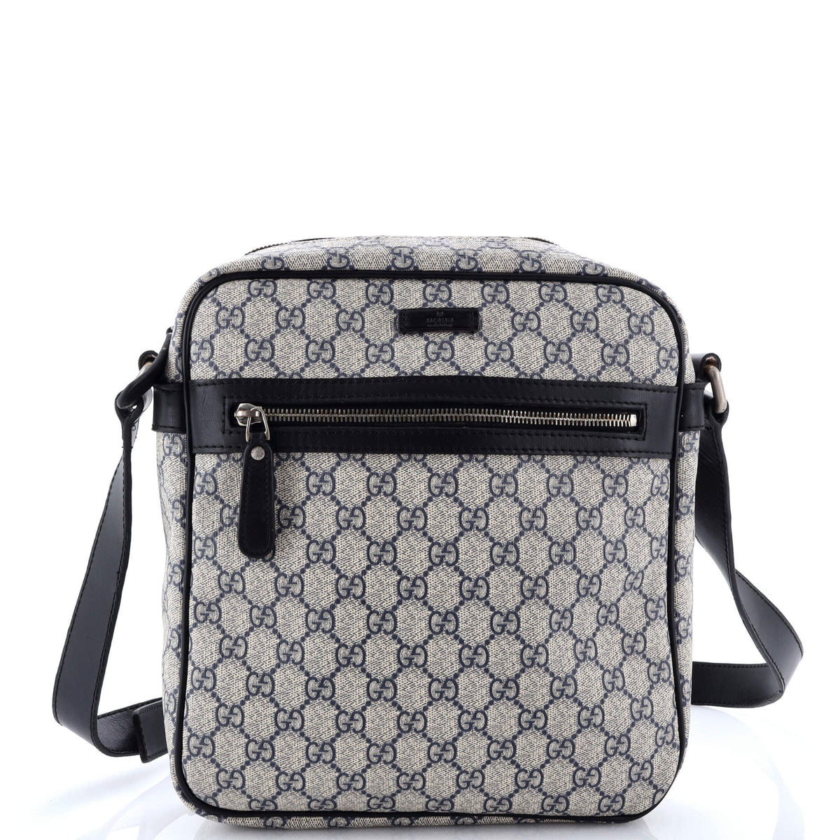Front Zip Messenger GG Coated Canvas Medium
