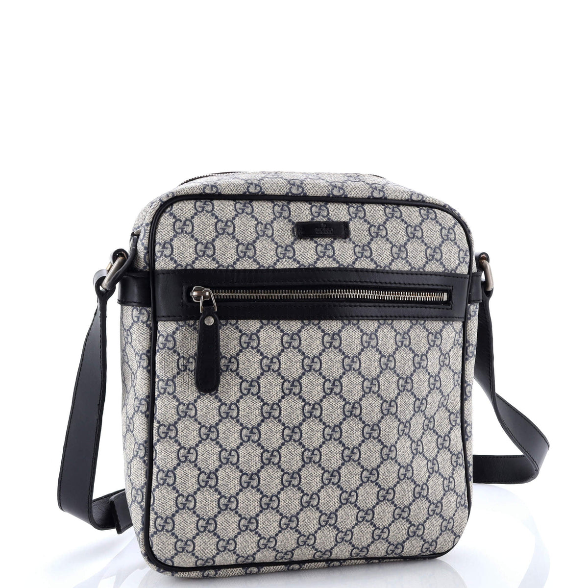 Front Zip Messenger GG Coated Canvas Medium
