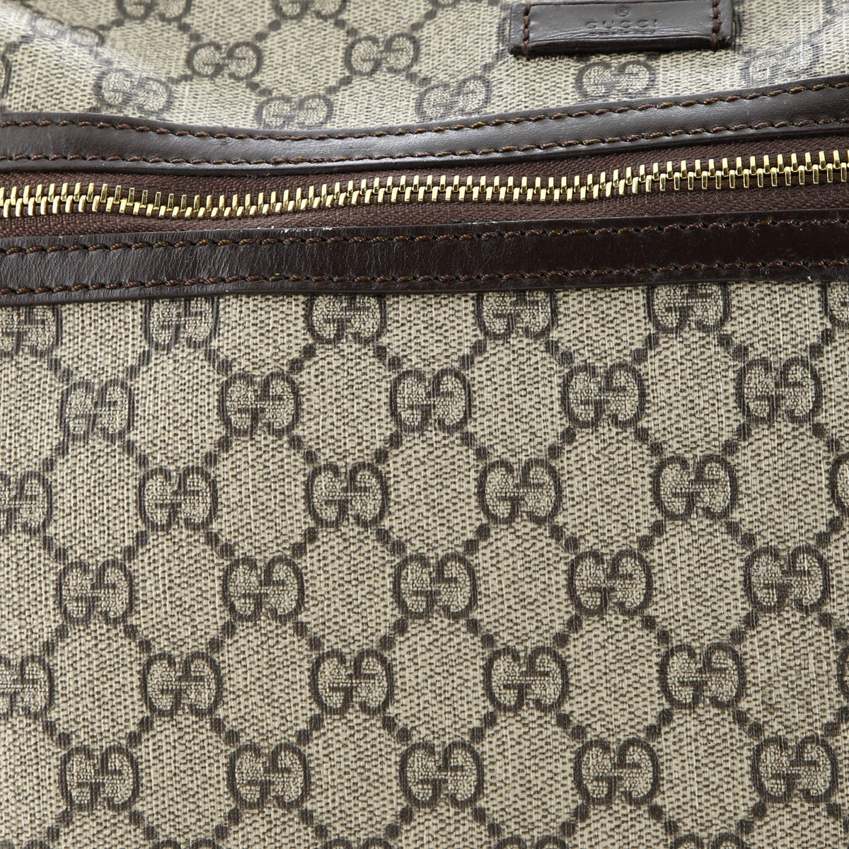 Front Zip Camera Bag GG Coated Canvas Large