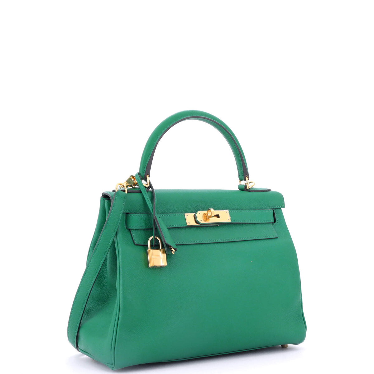 Kelly Handbag Vert Vertigo Evercolor with Gold Hardware 28