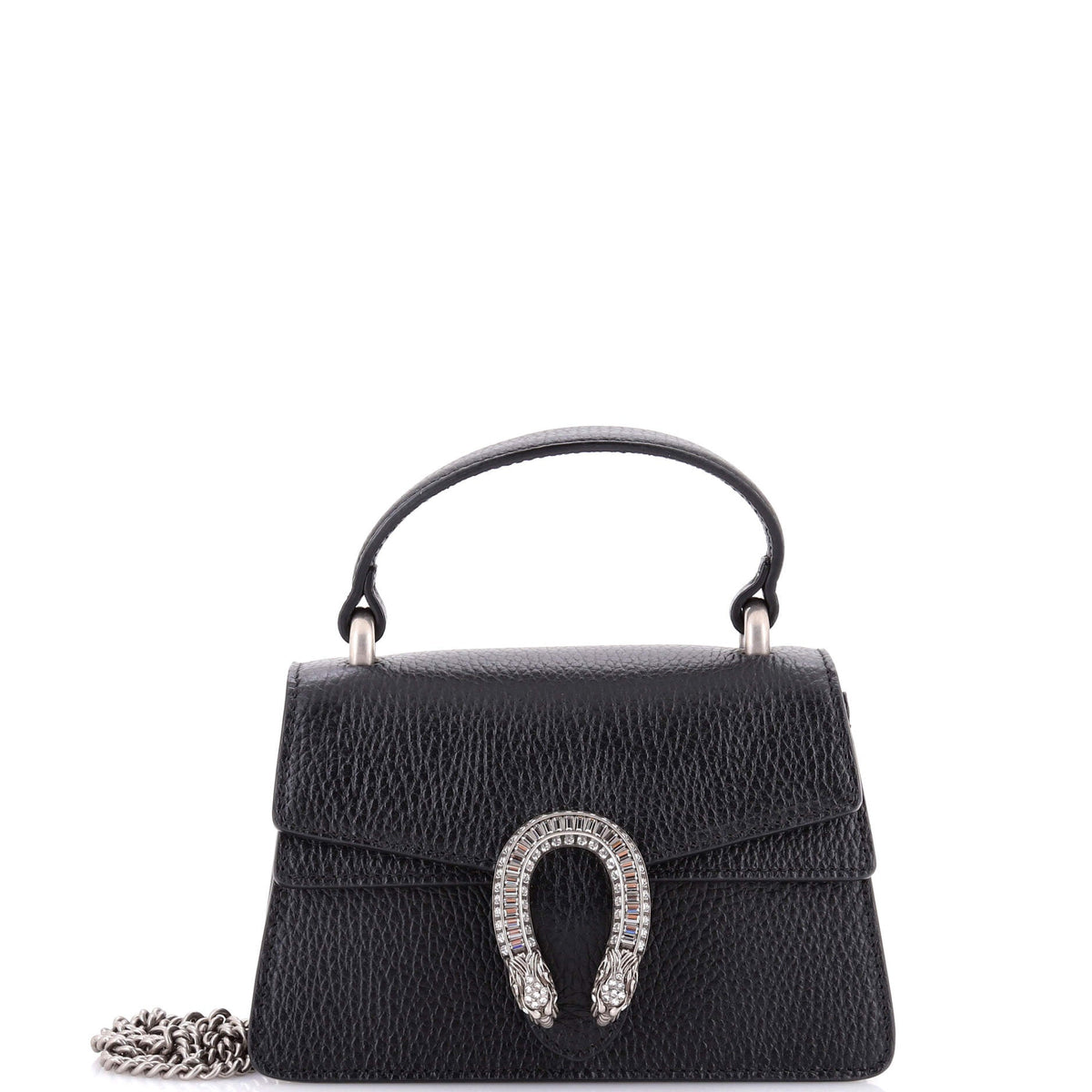 Dionysus Top Handle Bag Leather with Crystals Mini