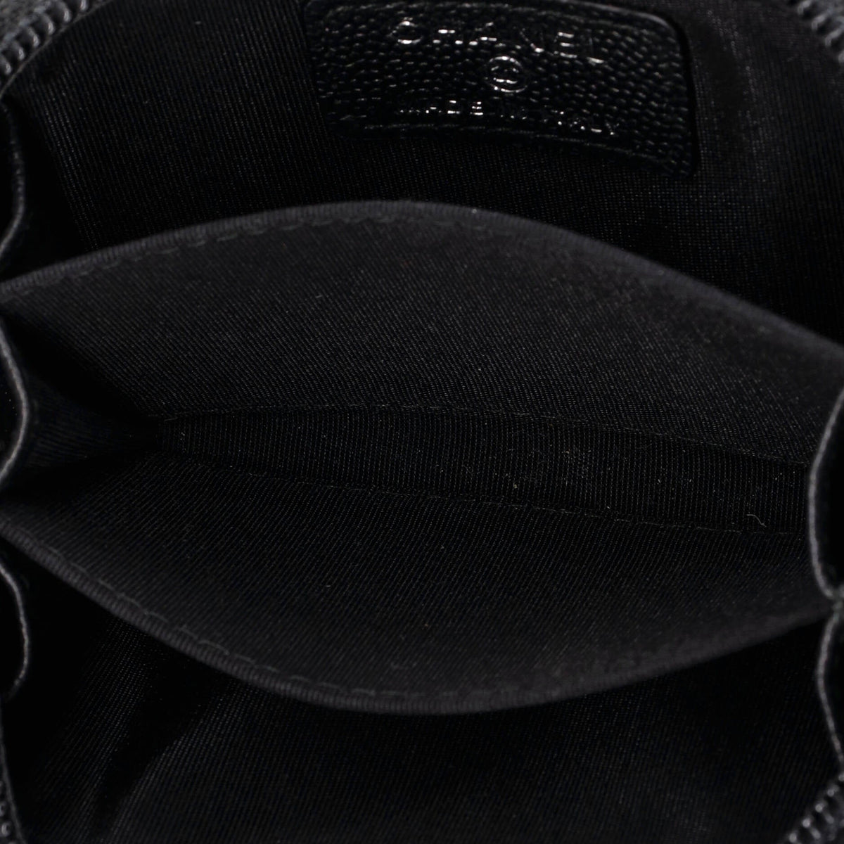 So Black Boy Zip Coin Purse Quilted Caviar Small
