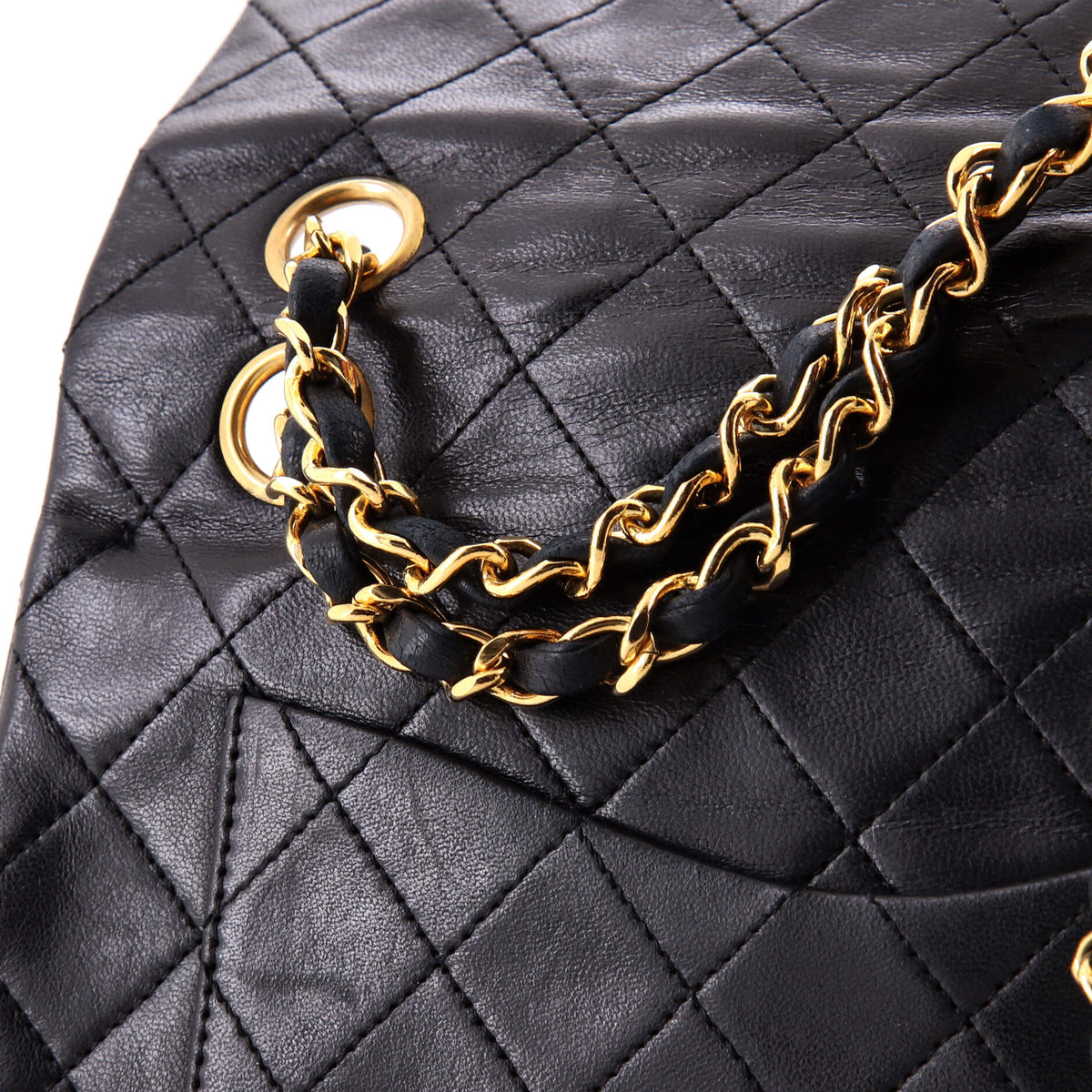 Vintage Classic Double Flap Bag Quilted Lambskin Small