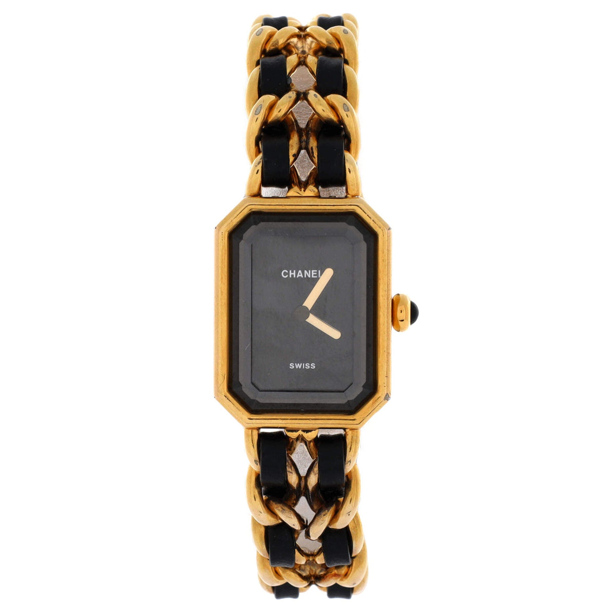 Premiere Rock Quartz Watch Plated Metal and Leather 20