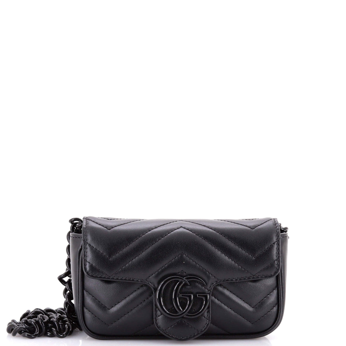 GG Marmont Flap Belt Bag Matelasse Leather