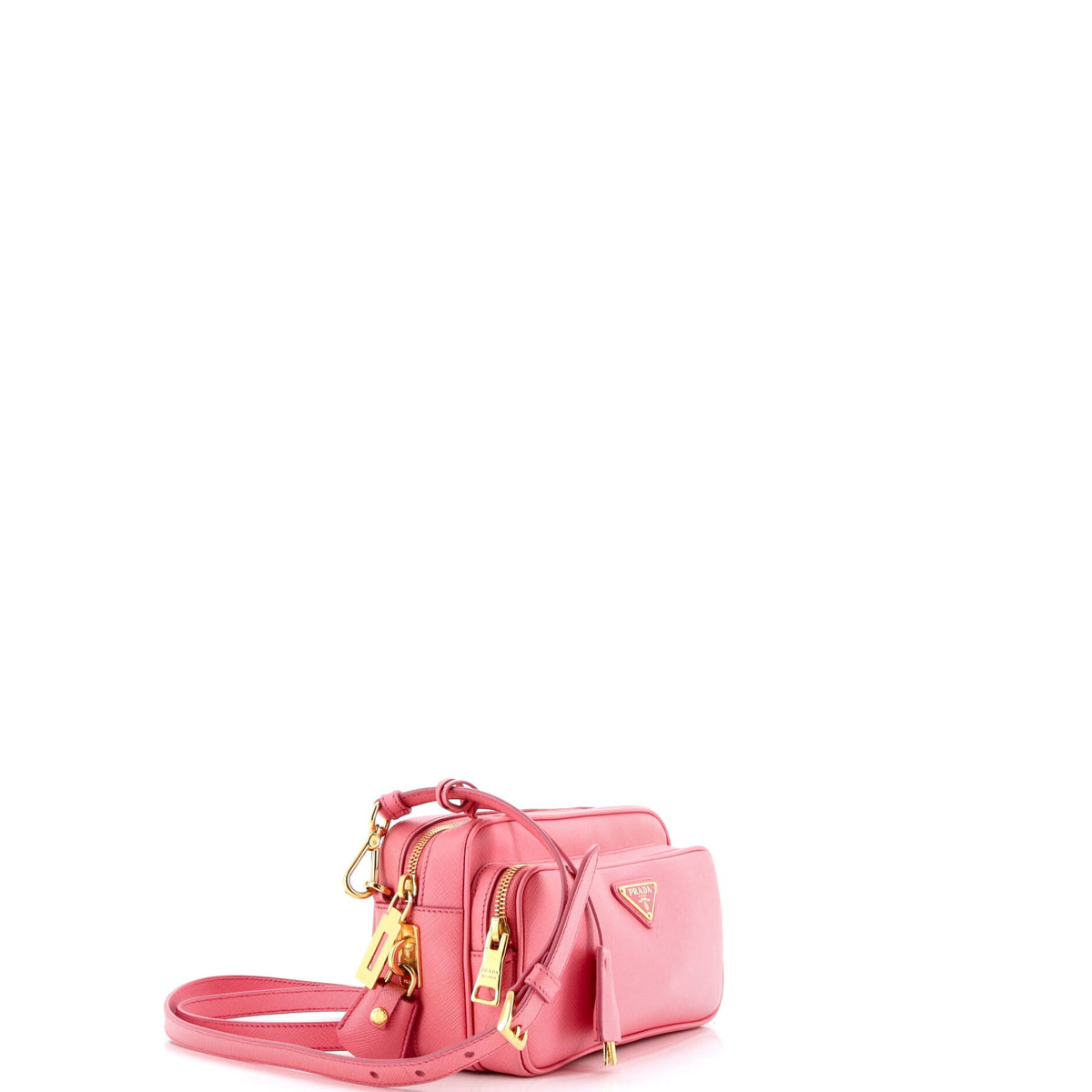 Front Pocket Crossbody Bag Saffiano Leather Small