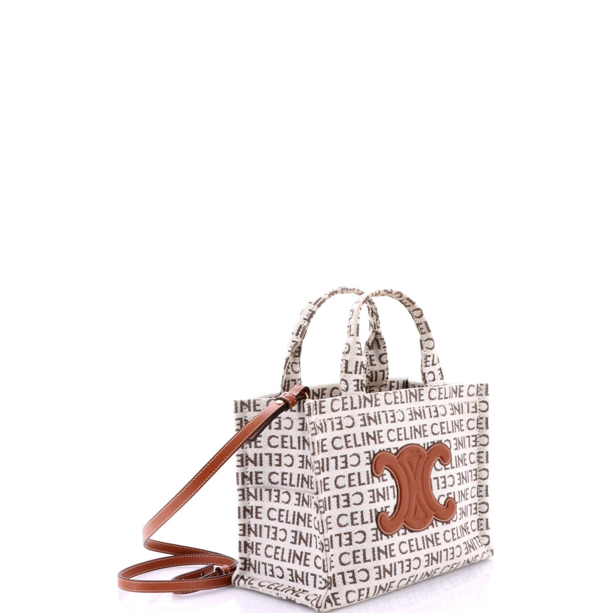 Cabas Thais Tote Triomphe Printed Canvas Small