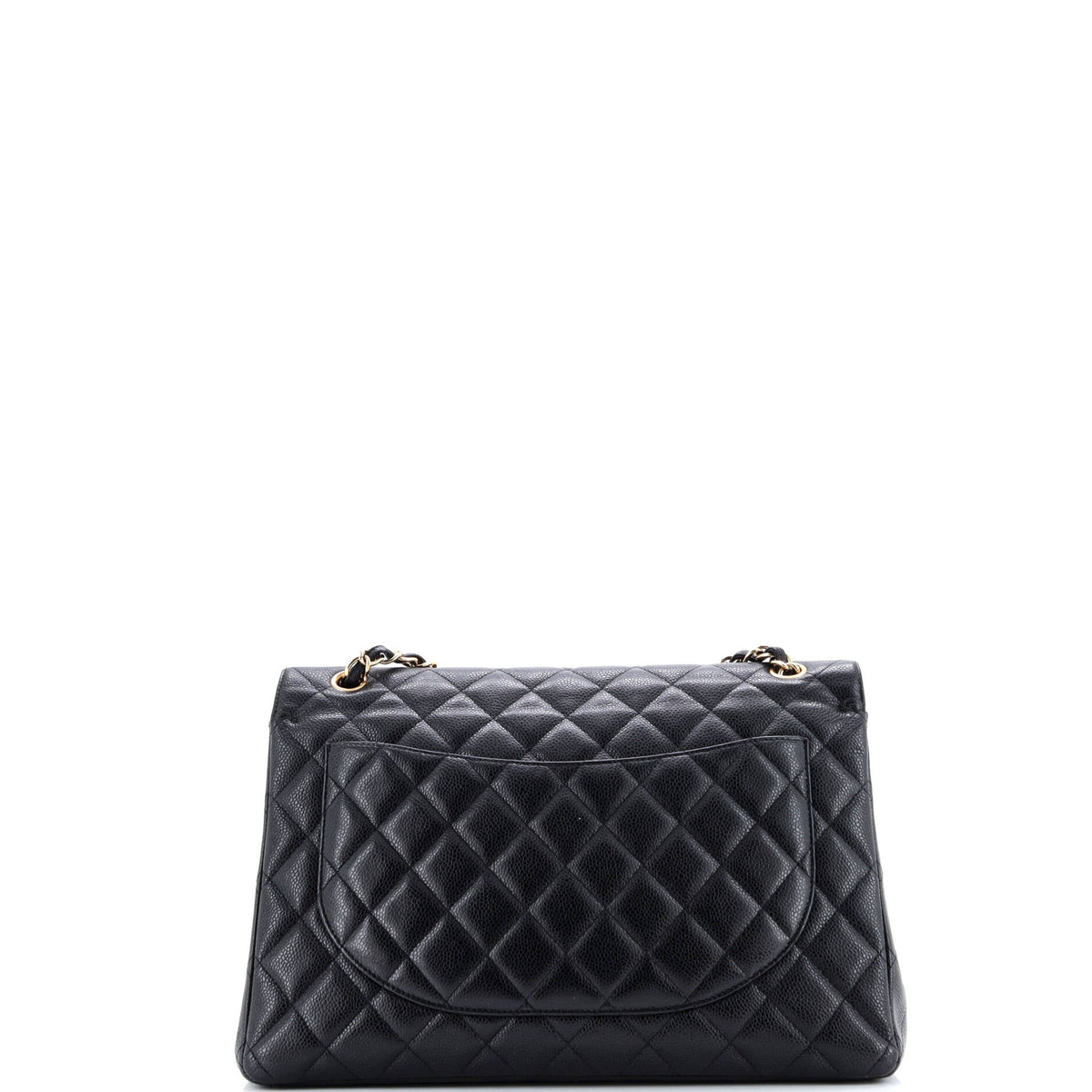 Vintage Classic Double Flap Bag Quilted Caviar Jumbo