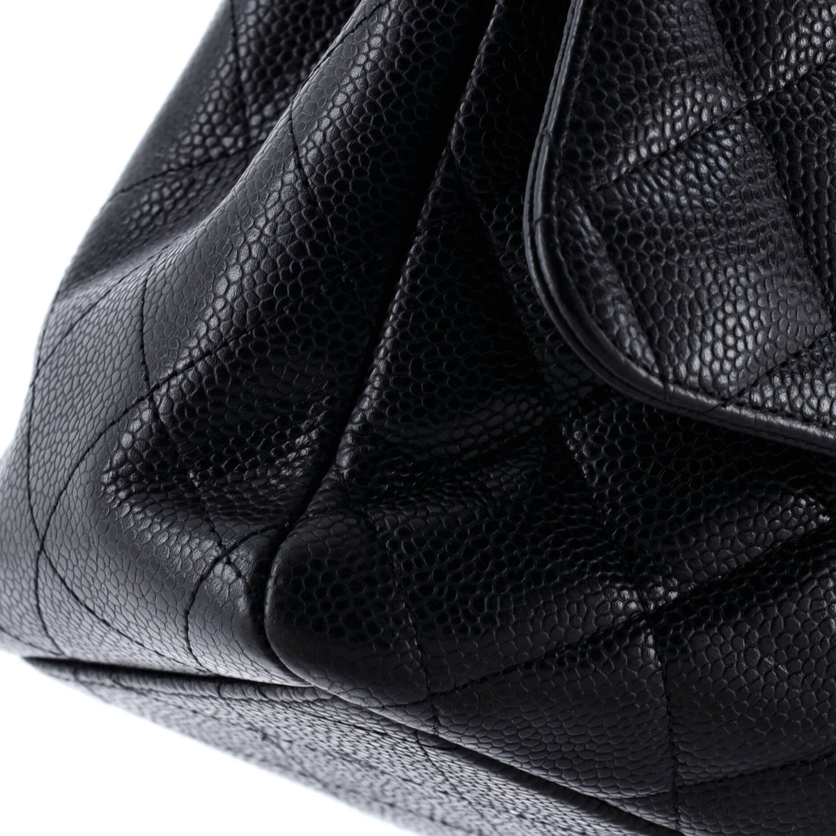 Vintage Classic Double Flap Bag Quilted Caviar Jumbo