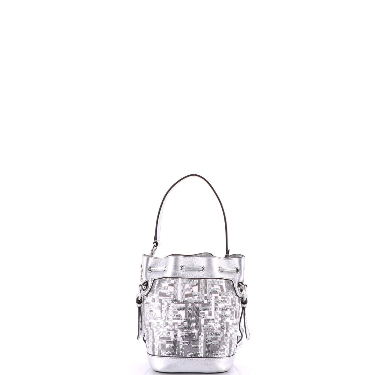 Mon Tresor Bucket Bag Sequin Zucca Embroidered PVC Mini