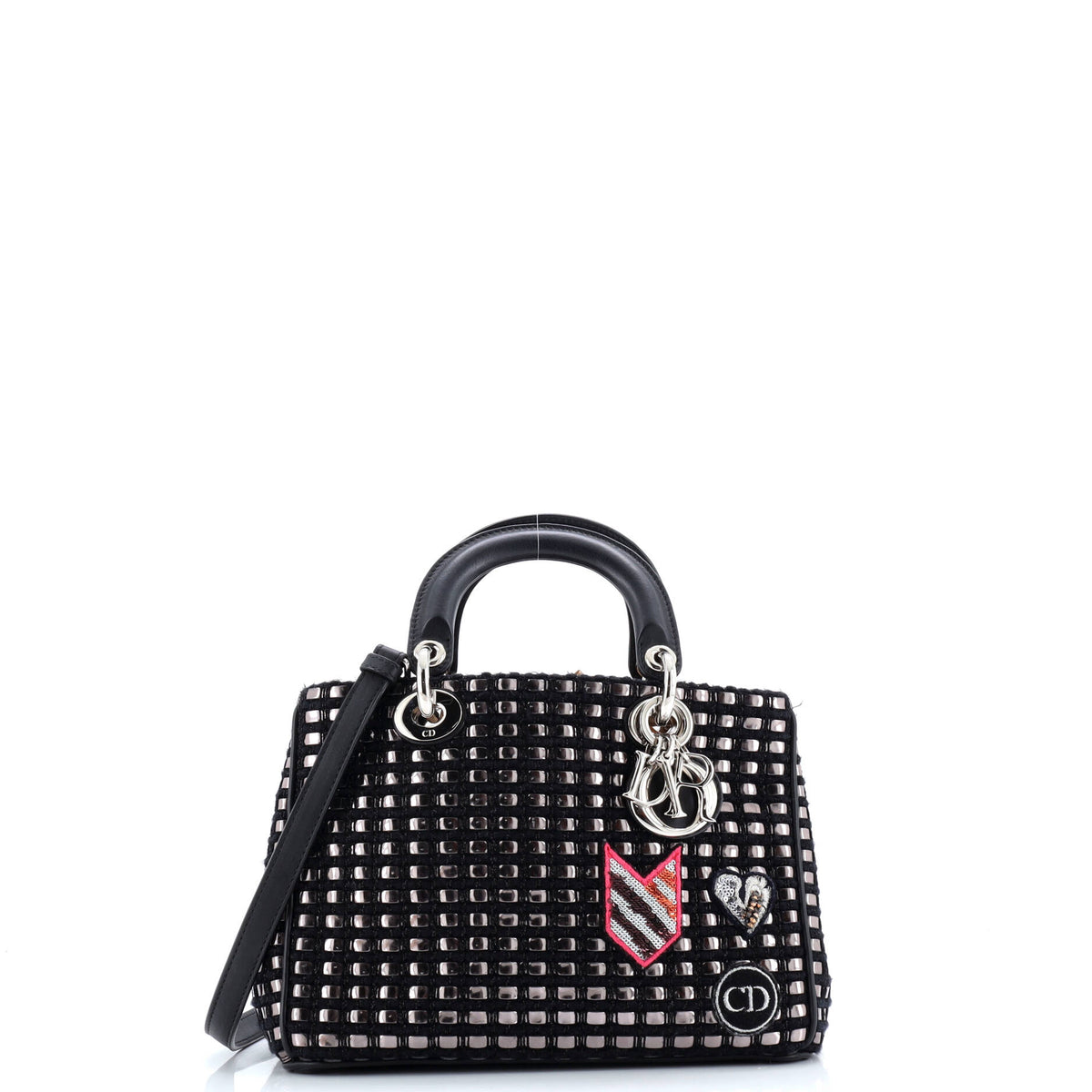 Diorissimo Tote Patch Embellished Metallic Tweed Mini