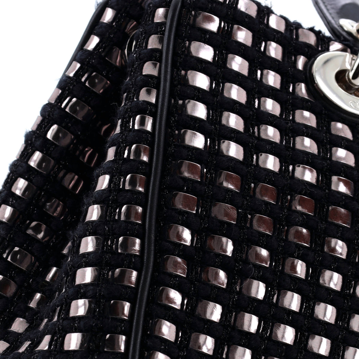 Diorissimo Tote Patch Embellished Metallic Tweed Mini
