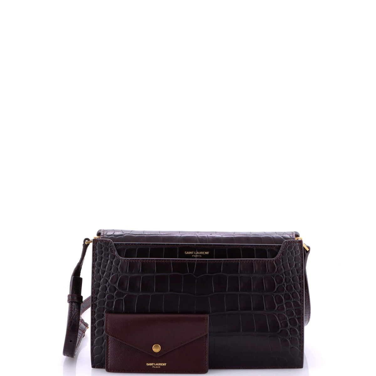 Catherine Crossbody Bag Crocodile Embossed Leather