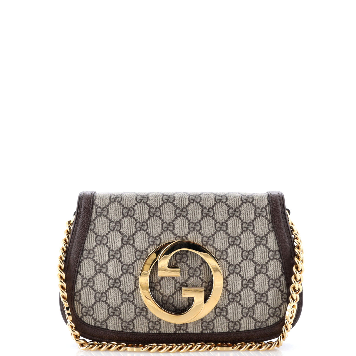 Blondie NM Chain Flap Bag GG Coated Canvas Small
