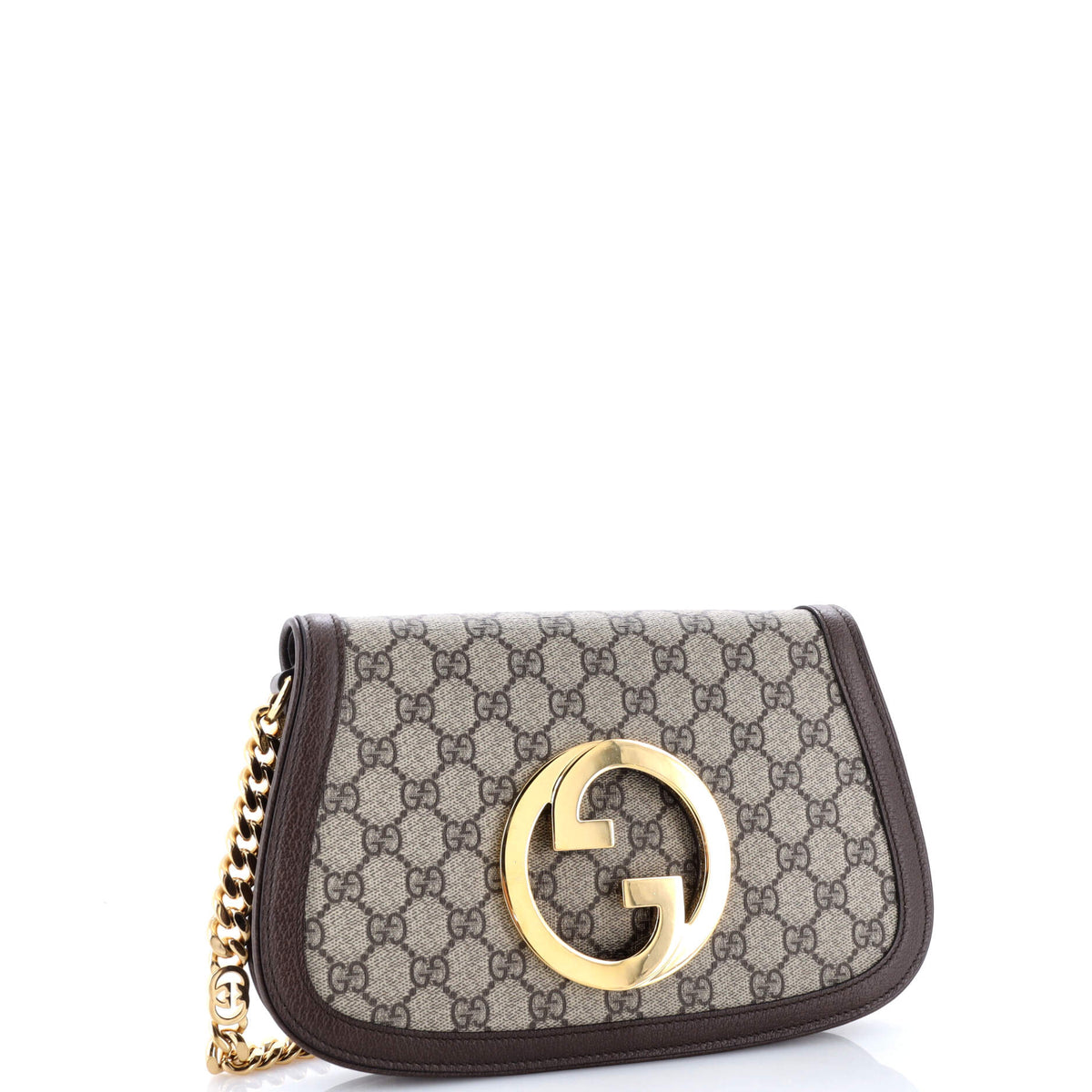 Blondie NM Chain Flap Bag GG Coated Canvas Small