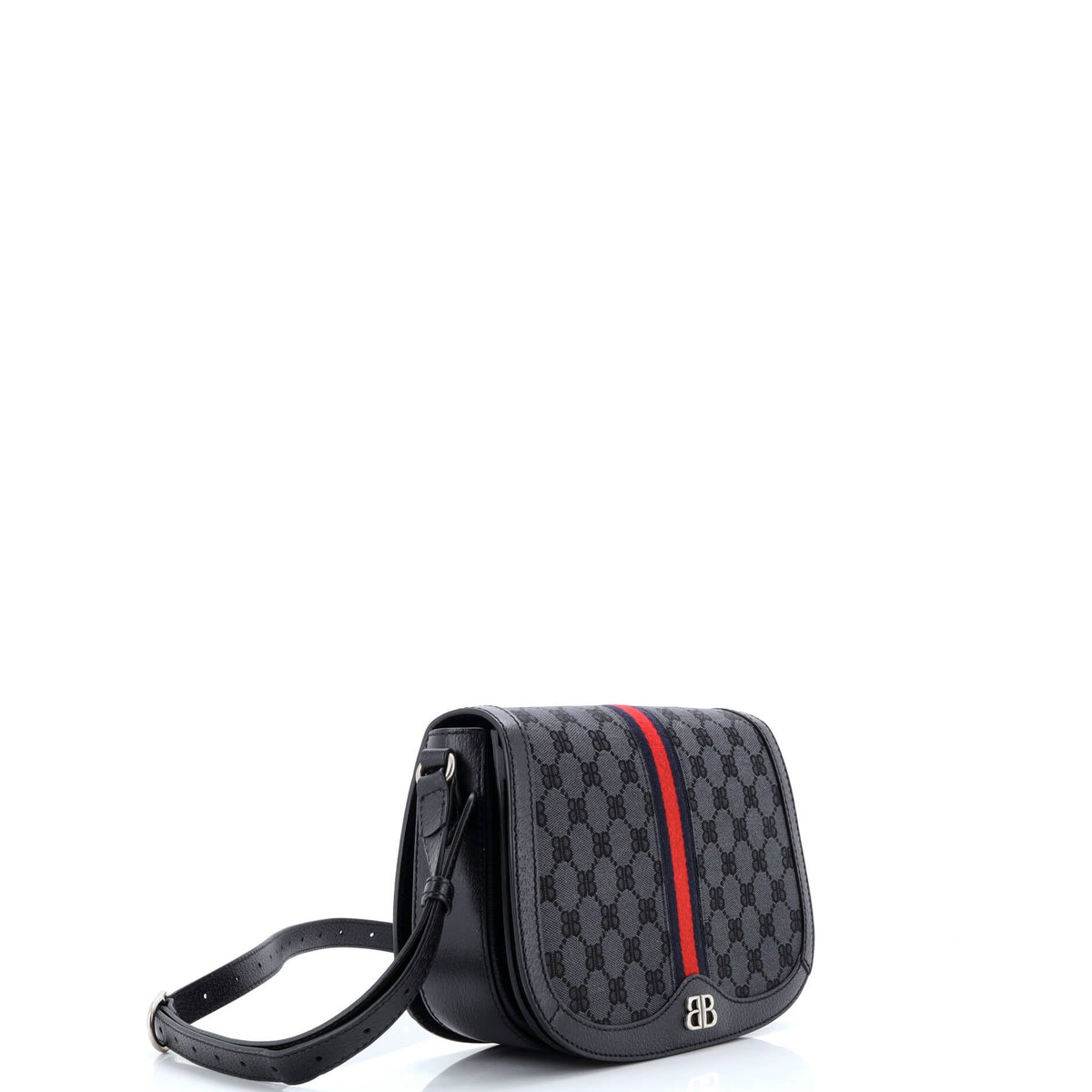 x Balenciaga The Hacker Project Flap Messenger Bag BB Canvas Medium