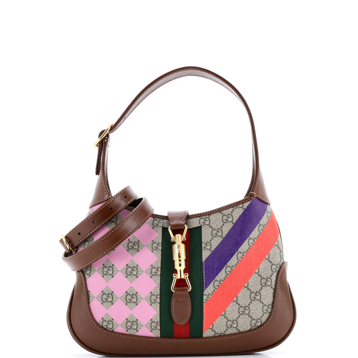 Jackie 1961 Hobo Printed GG Coated Canvas Small