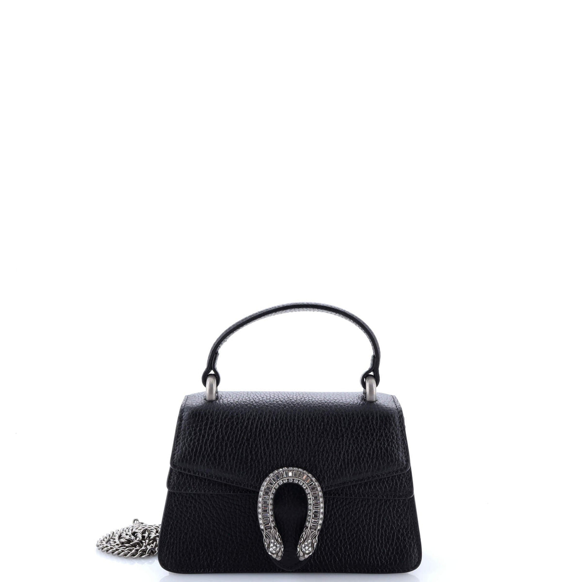 Dionysus Top Handle Bag Leather with Crystals Mini