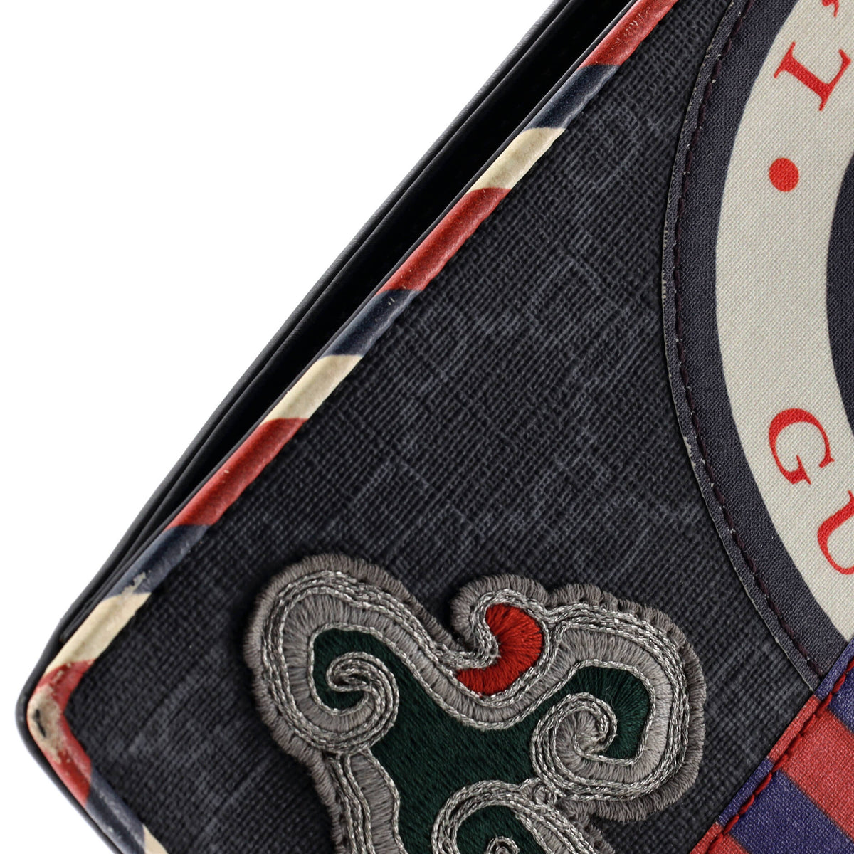 Night Courrier Pouch GG Coated Canvas with Applique