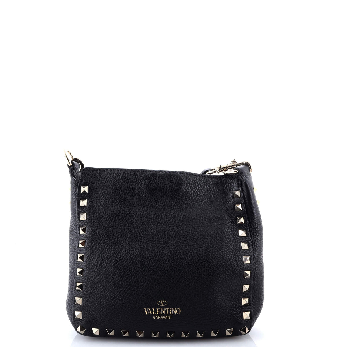 Rockstud Flip Lock Messenger Bag Leather Mini