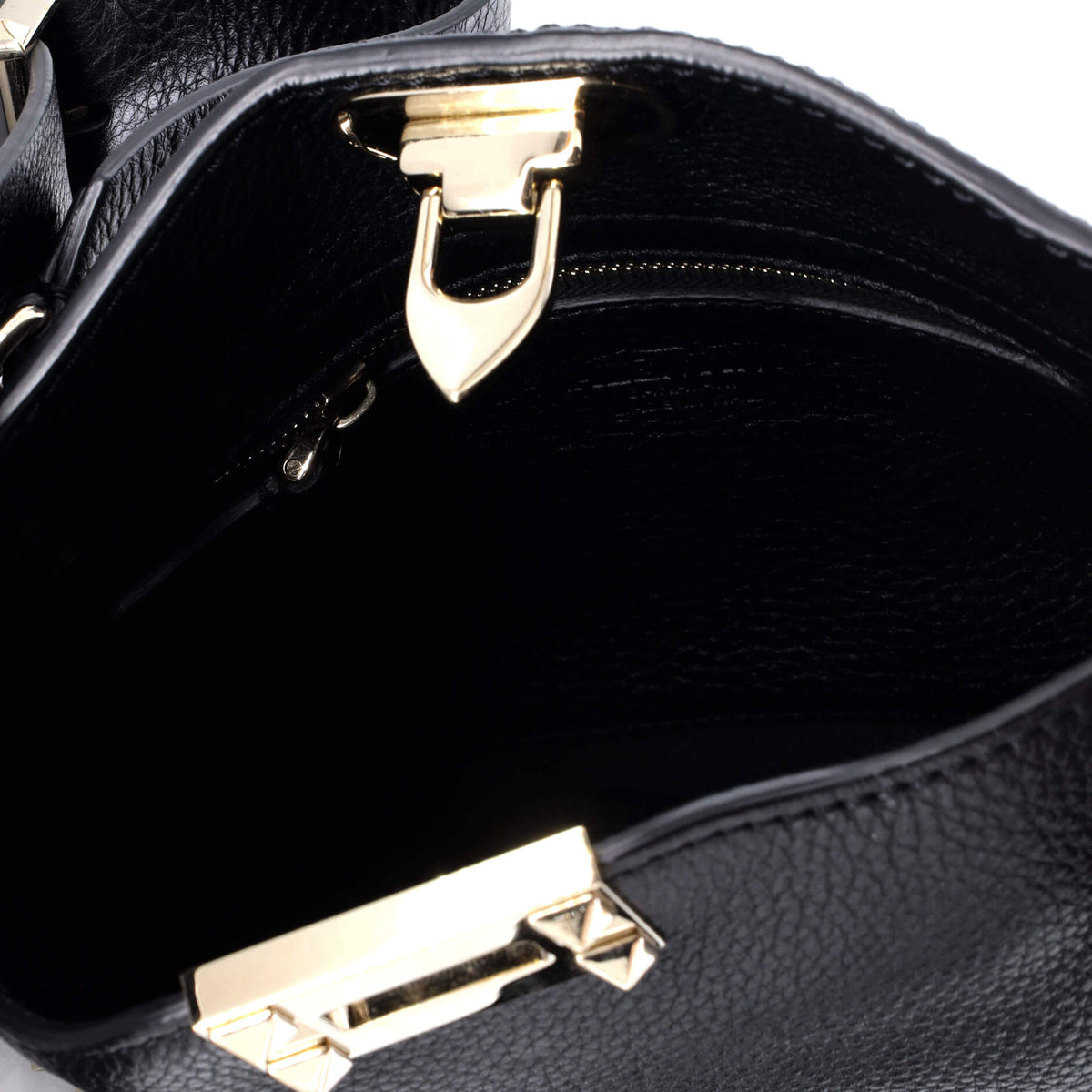 Rockstud Flip Lock Messenger Bag Leather Mini