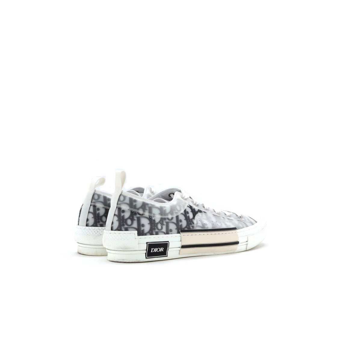 Men's B23 Cap Toe Low-Top Sneakers Oblique Technical Canvas