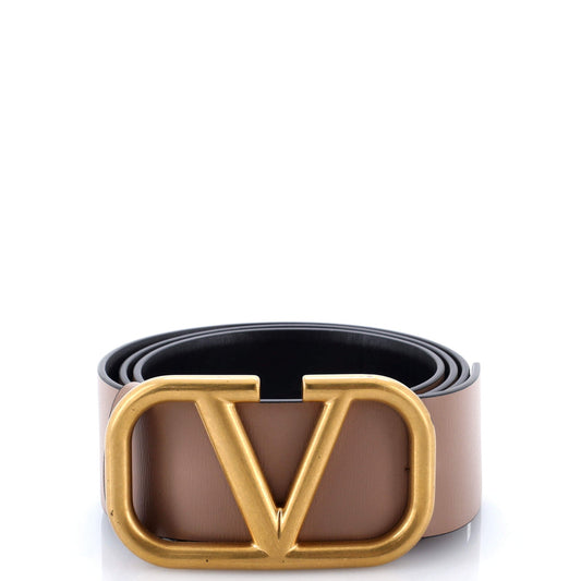 VLogo Reversible Belt Leather Wide