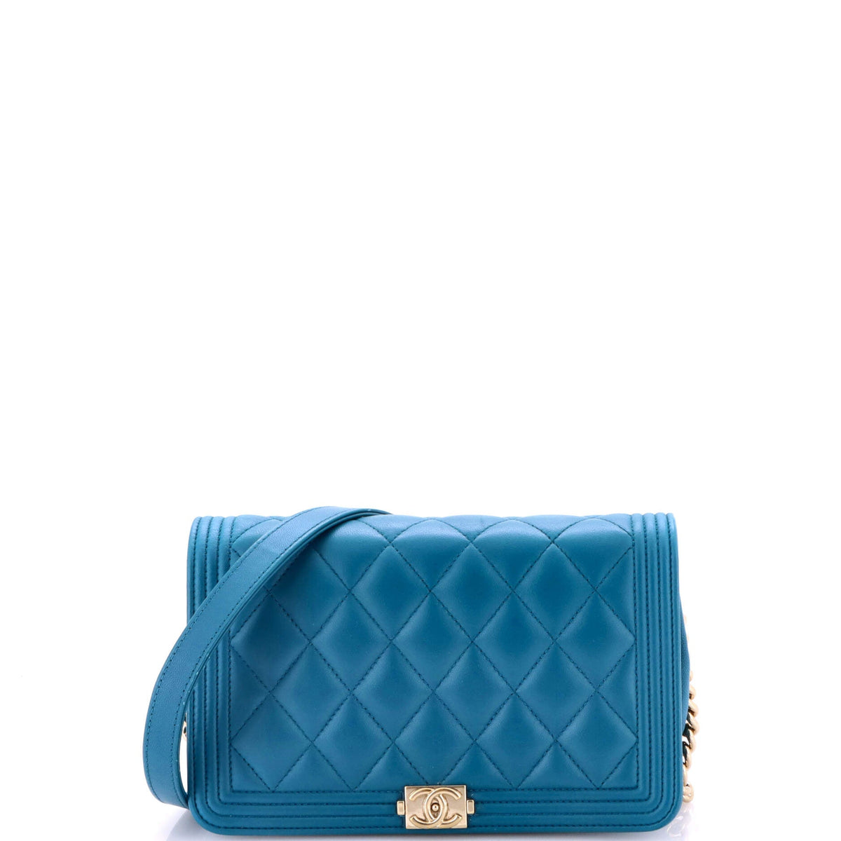 Boy Wallet on Chain Quilted Lambskin