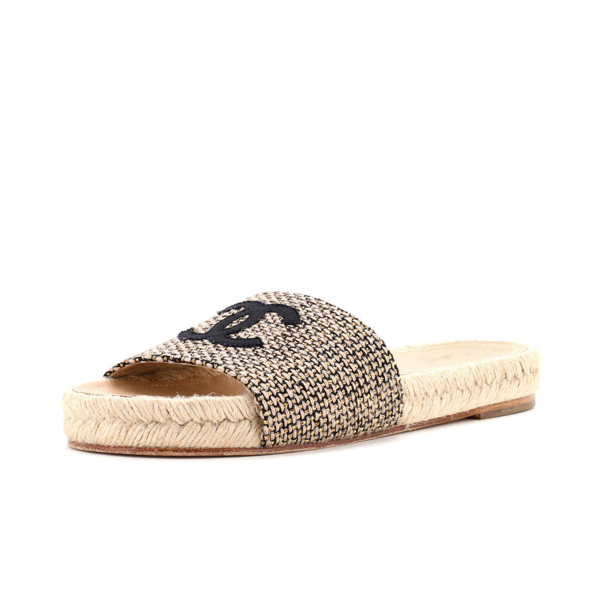 Women's CC Espadrille Slide Sandals Tweed