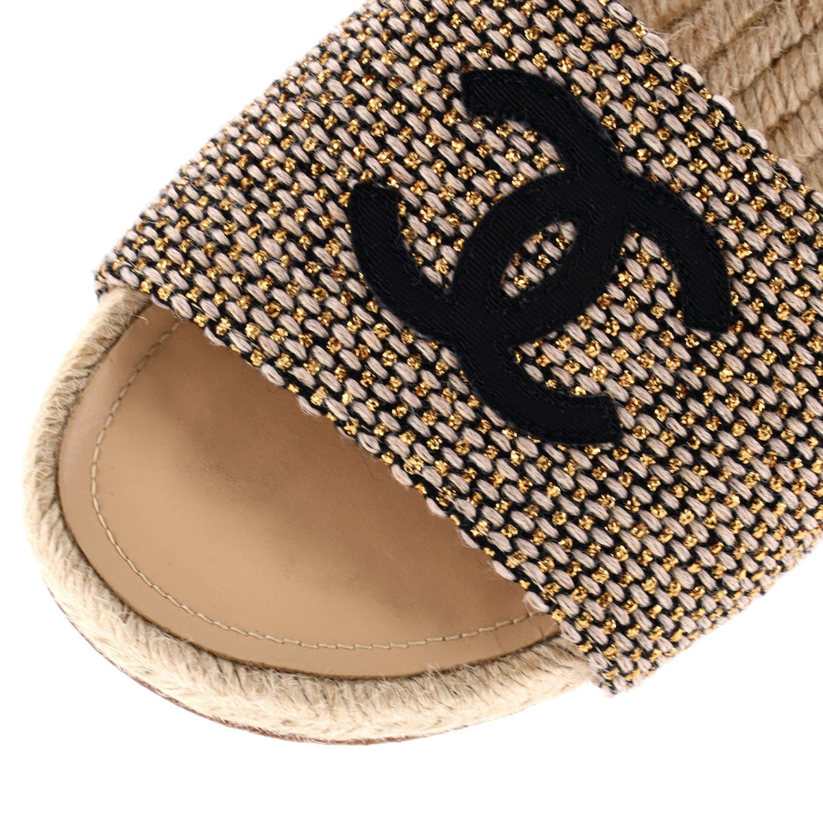 Women's CC Espadrille Slide Sandals Tweed